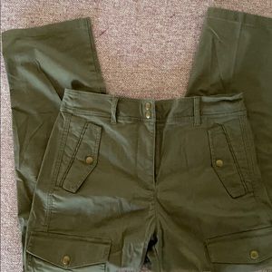 J Crew cargo high-waisted pants